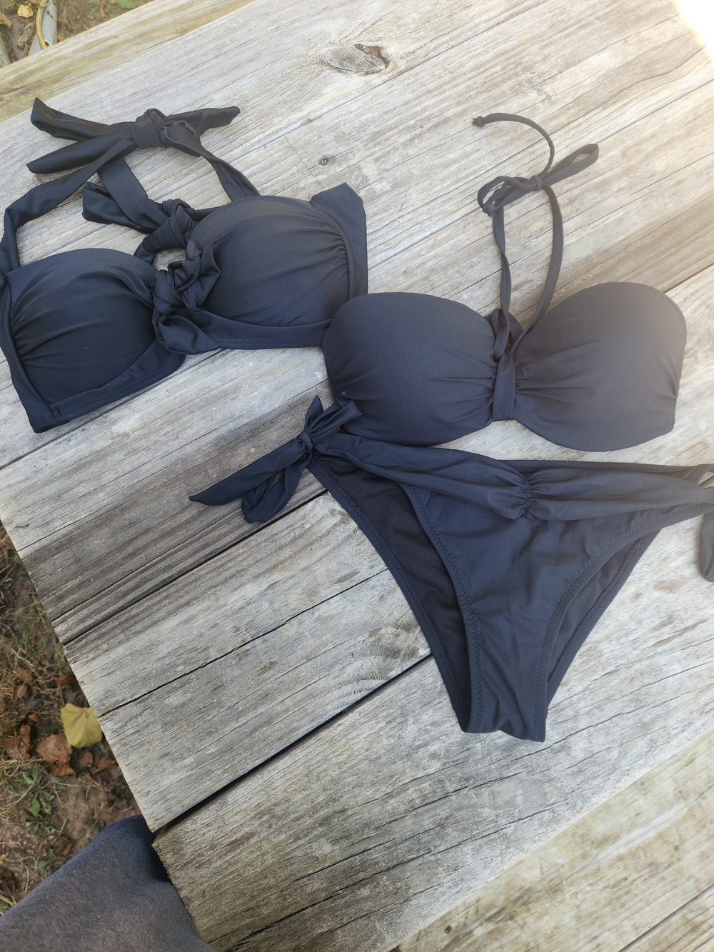 Classic Black Bandeau Bikini Set - Women Swim Comes with extra top